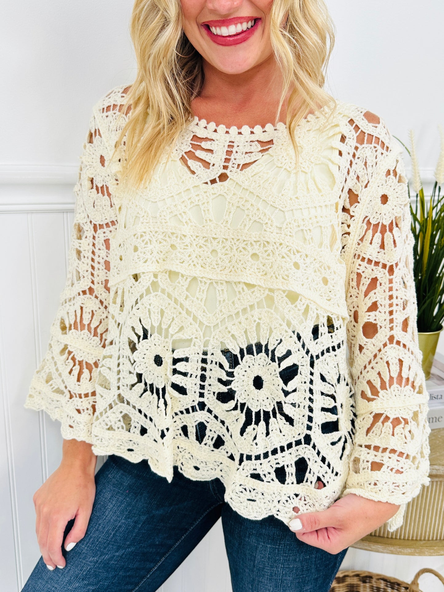 Casually Crochet Top- Multiple Colors!
