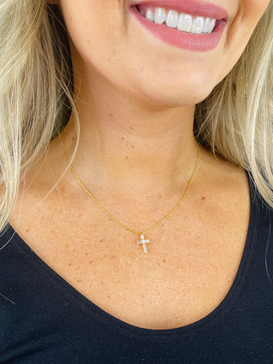 Shining Faith Cross Pendant Necklace- Multiple Colors!