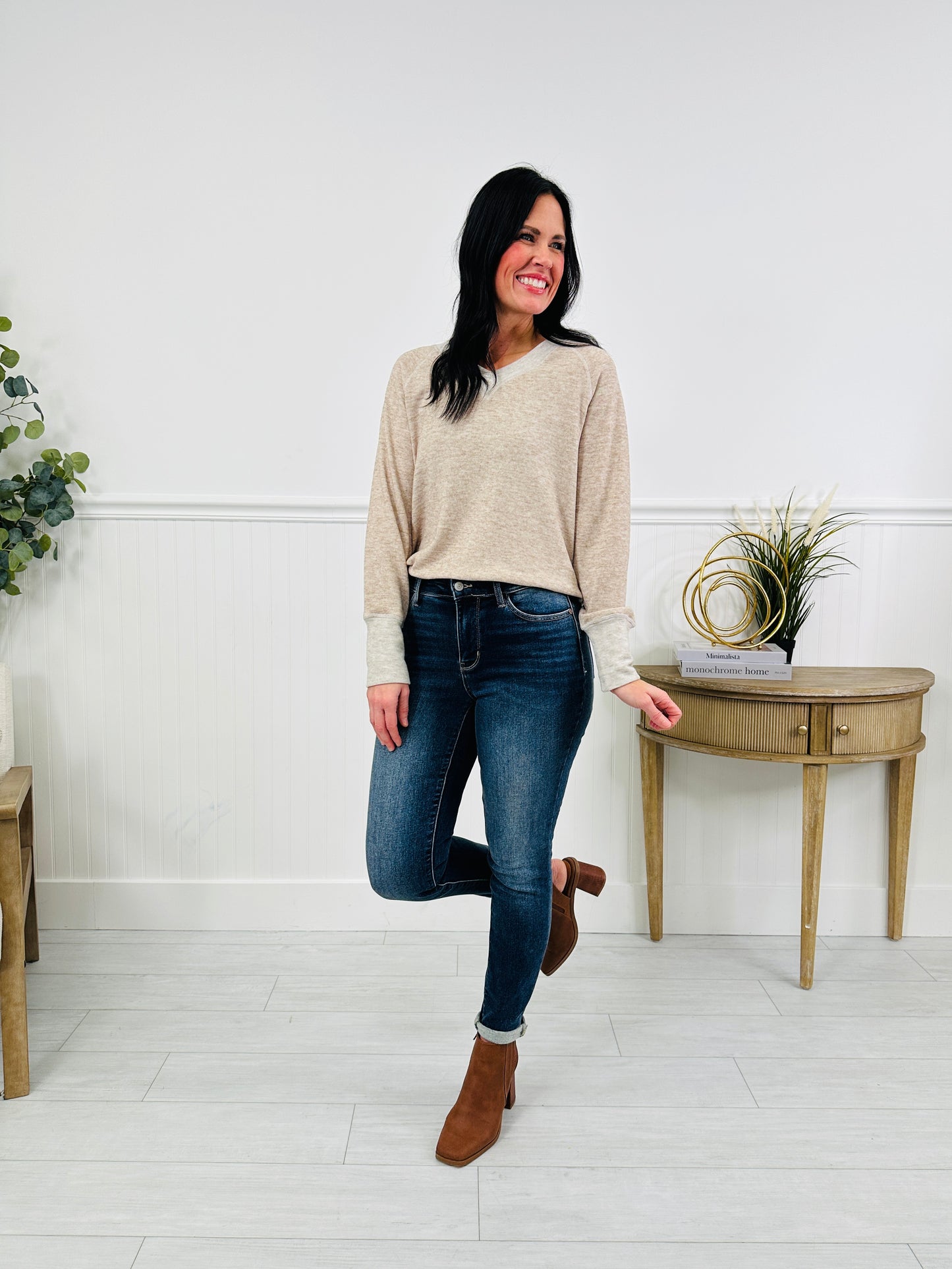 Judy Blue Confidently Cozy Thermal Skinny Jeans in Reg/Curvy