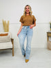 Made You Look Tummy Control Flare Vintage Wash Jeans