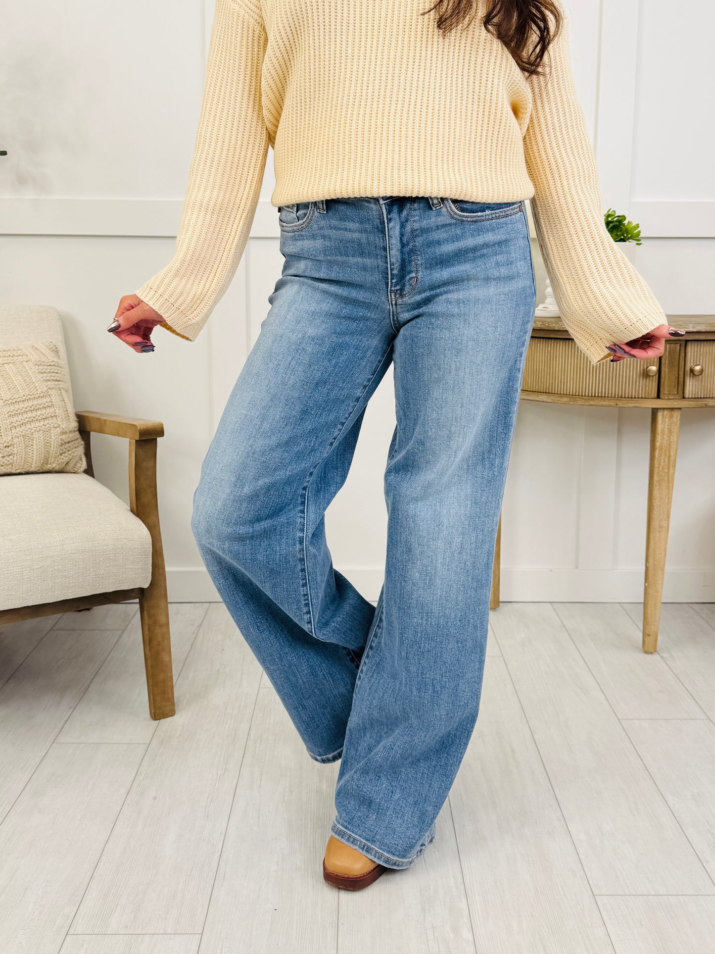 Judy Blue Retro Rush Retro Wide Leg Jeans