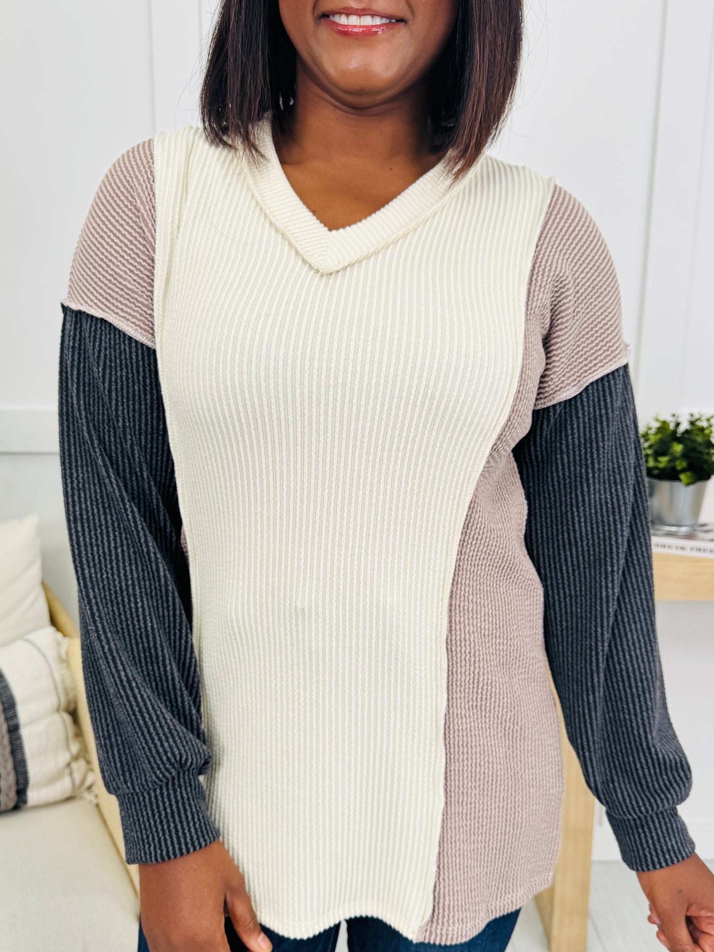 Mend It With Style Sweater in Cream