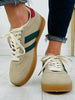 Downtown Dash Sneakers in Khaki Green