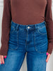 Full Of Style Tummy Control Wide Leg Jeans In Multiple Inseams