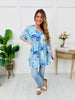 Mixed Leaf Cover-Up Dress
