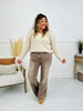 Judy Blue Cocoa Crush Retro Wide Leg Criss-Cross Jeans
