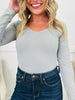 RESTOCK! REG/CURVY Seamless Reversible V Neck Long Sleeve Shapewear Top- Multiple Colors!