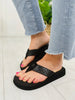 Beachside Bliss Flip Flops in Black