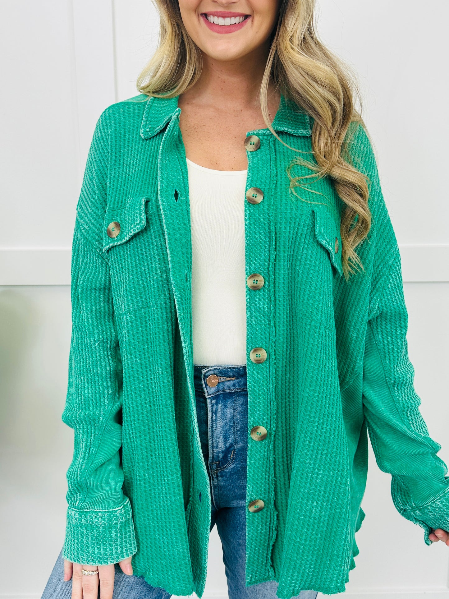 Casual Commitment Shacket in Multiple Colors!