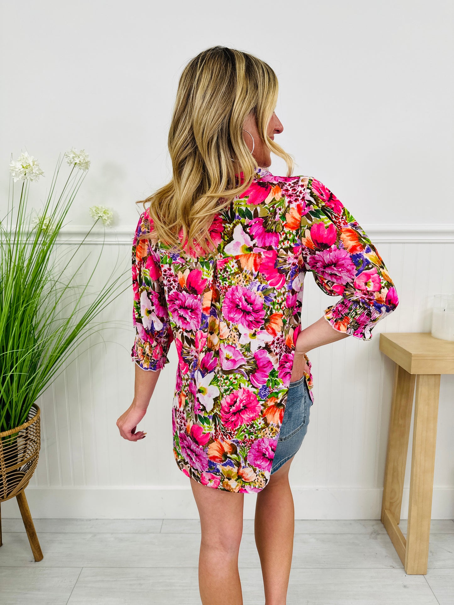 Step Into Spring Top in Hilton Head Print