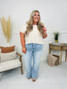 Made You Look Tummy Control Flare Vintage Wash Jeans