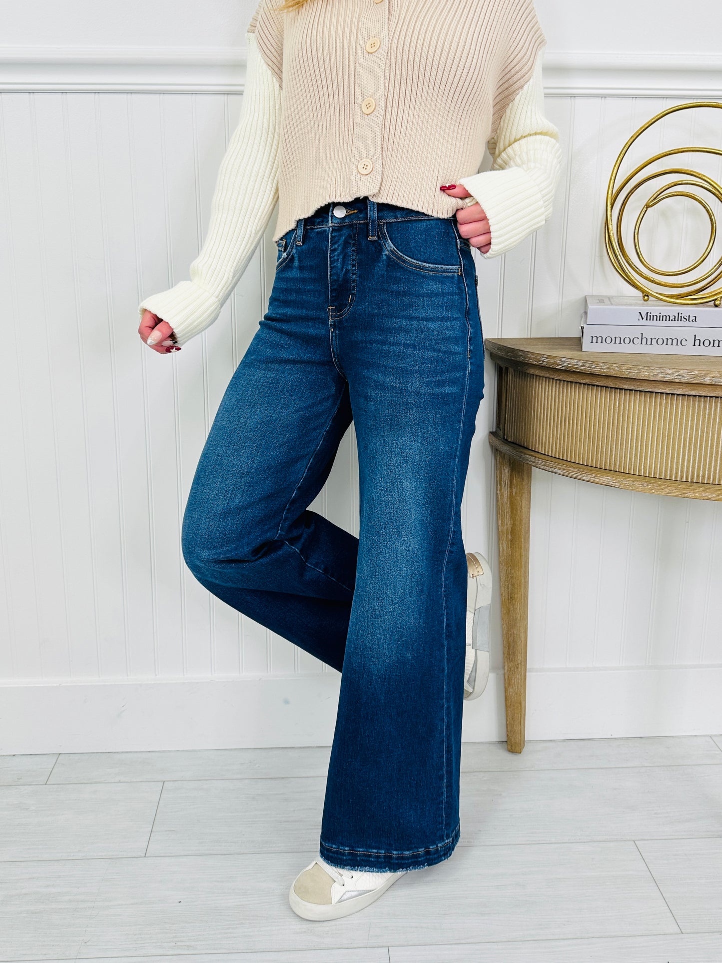 With You In Mind Wide Leg Tummy Control Jeans in Four Inseams