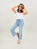 Pop, Lock, and Crop It Wide Leg Cropped Jeans in Reg/Curvy