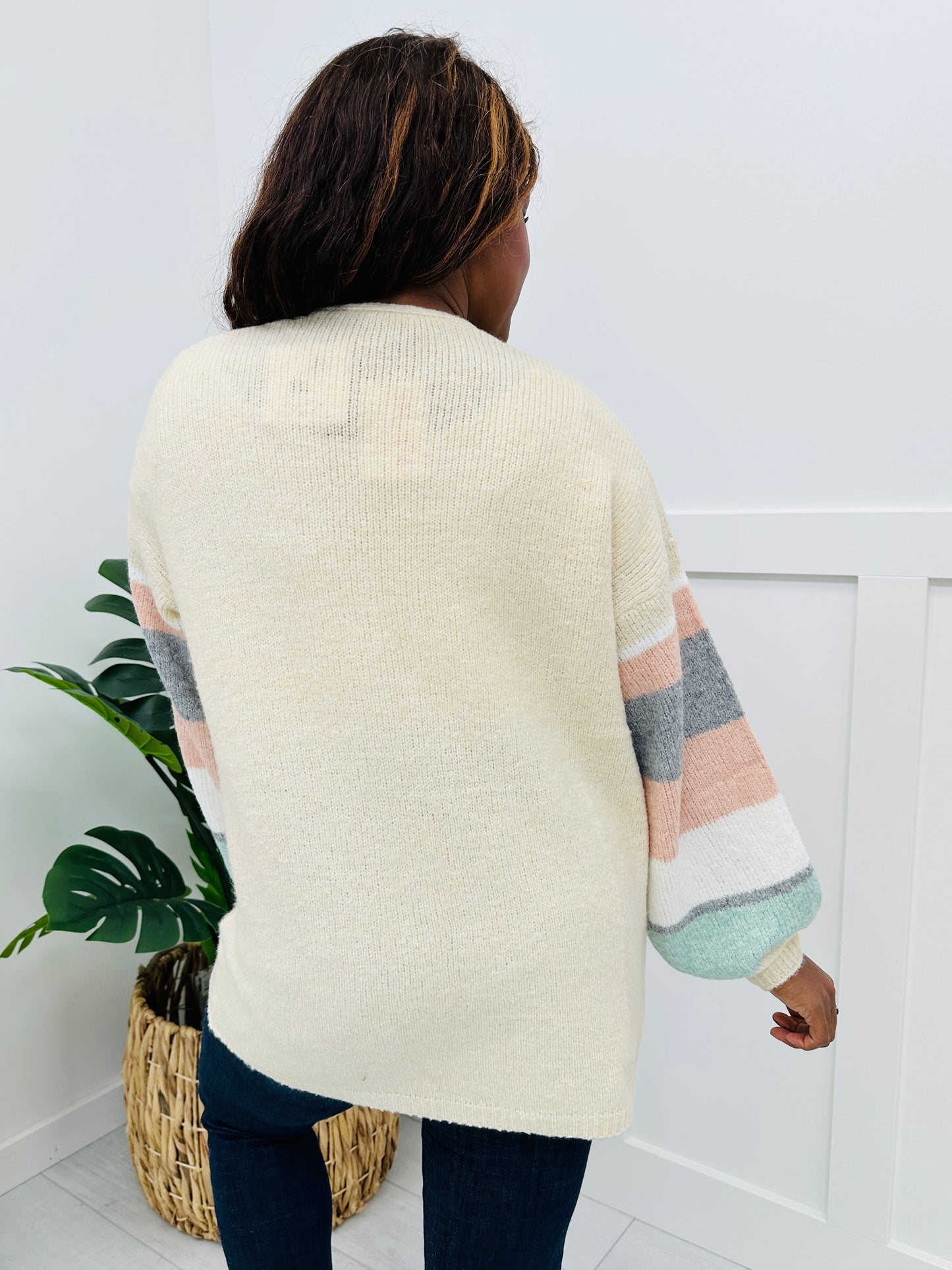 REG/CURVY Frosted Fleece Cardigan