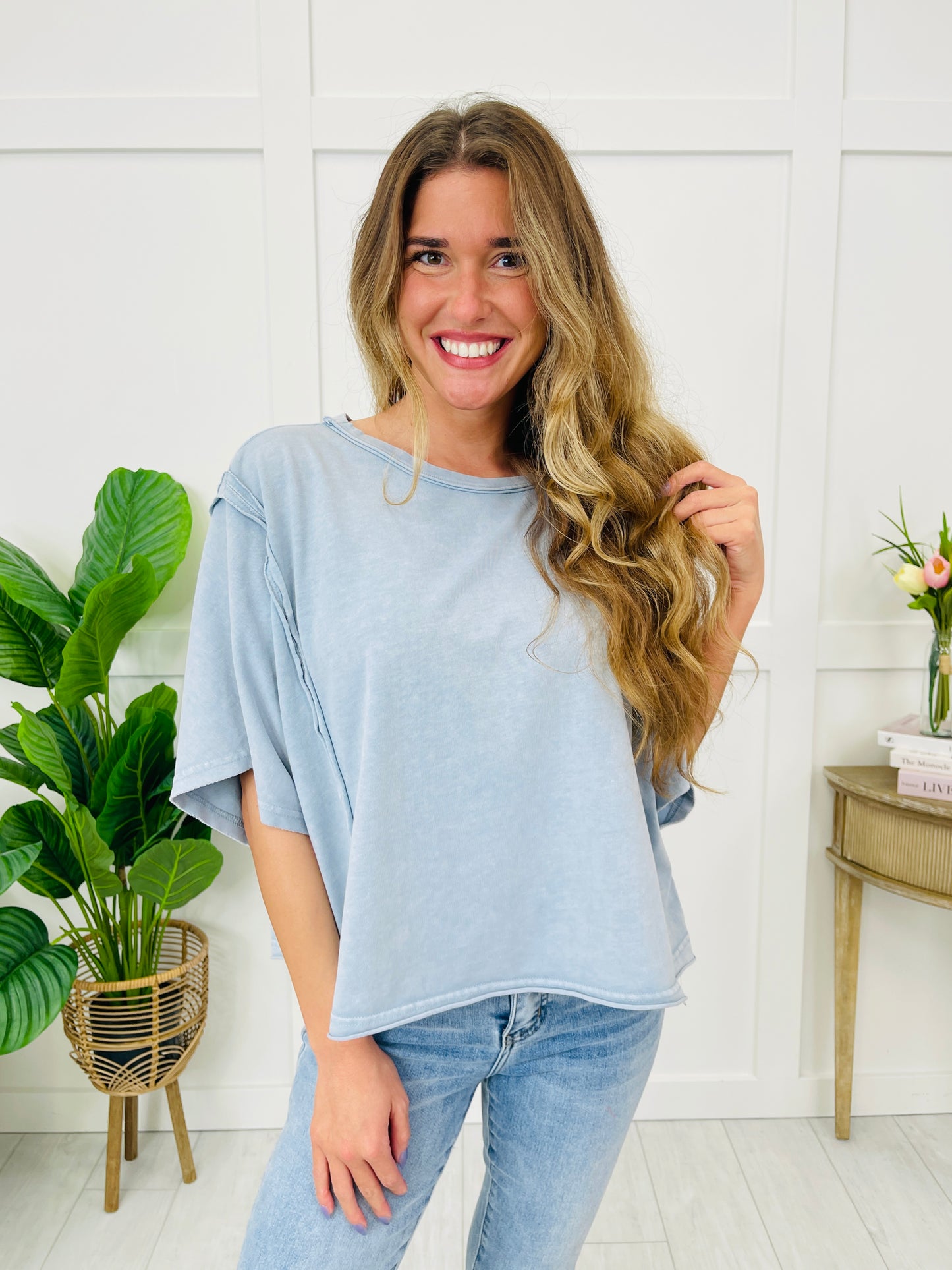 Laid Back Moment Top In Multiple Colors
