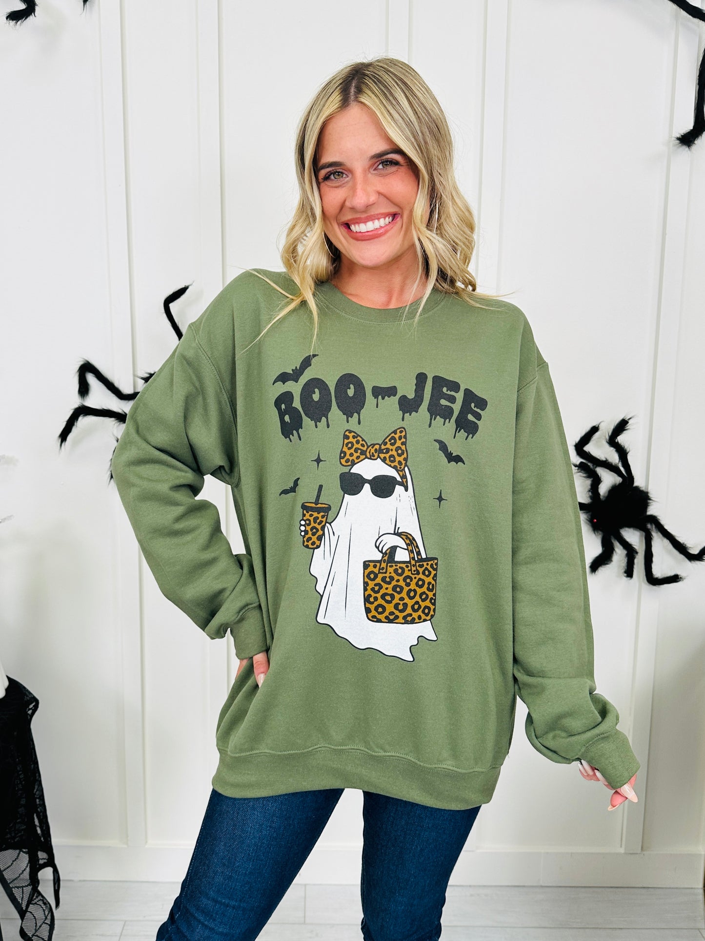 Boo-Jee Graphic Crewneck Sweatshirt - Multiple Colors!