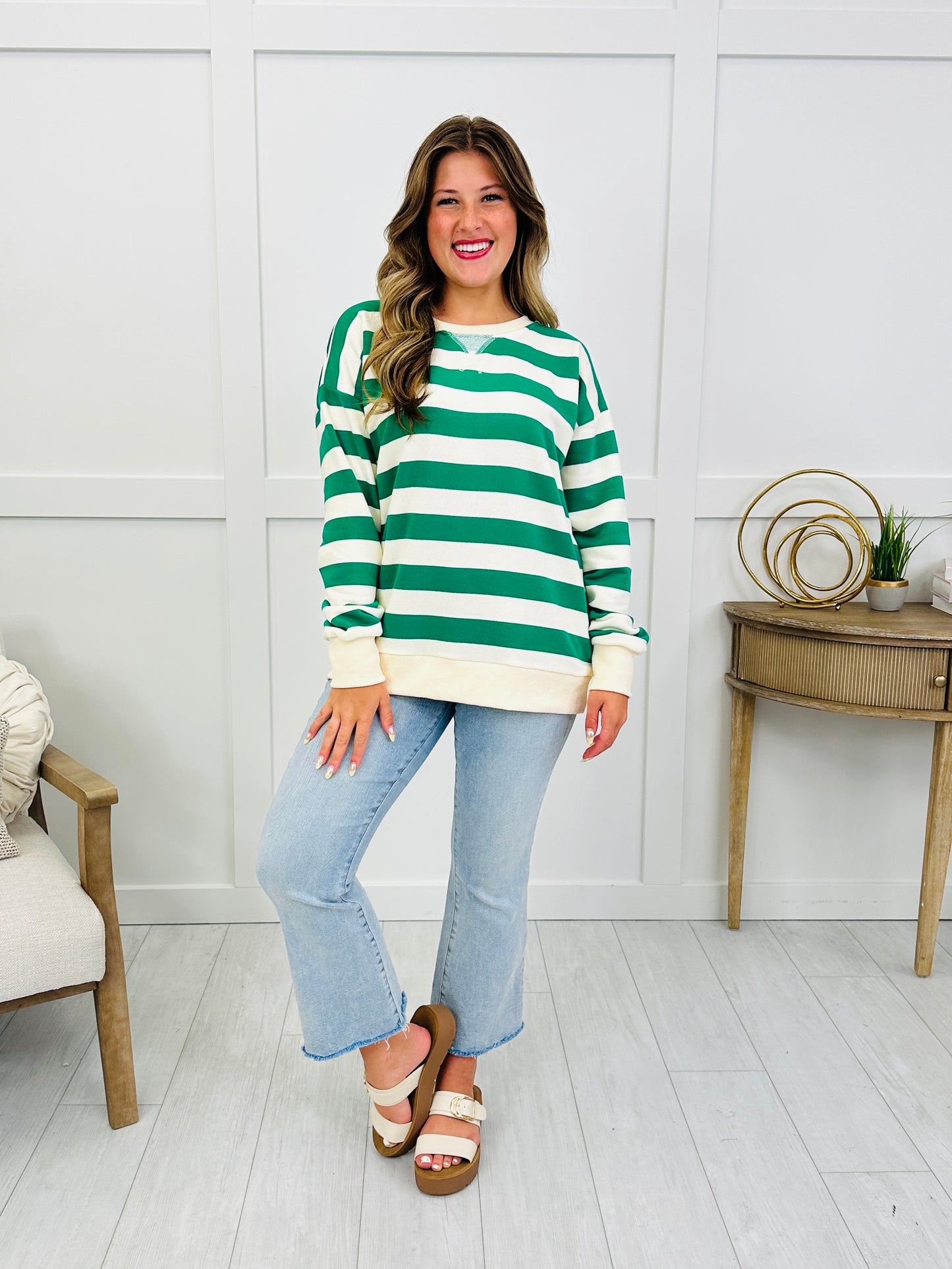 The Coastal Club Top In Kelly Green