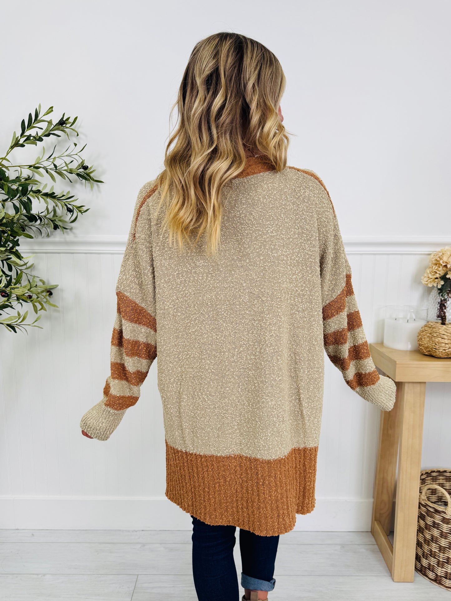 Cozy Comes Easy Cardigan In Taupe