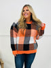 Pumpkin Patch Plaid Sweater