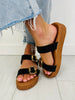 Buckled Babe Sandals In Black