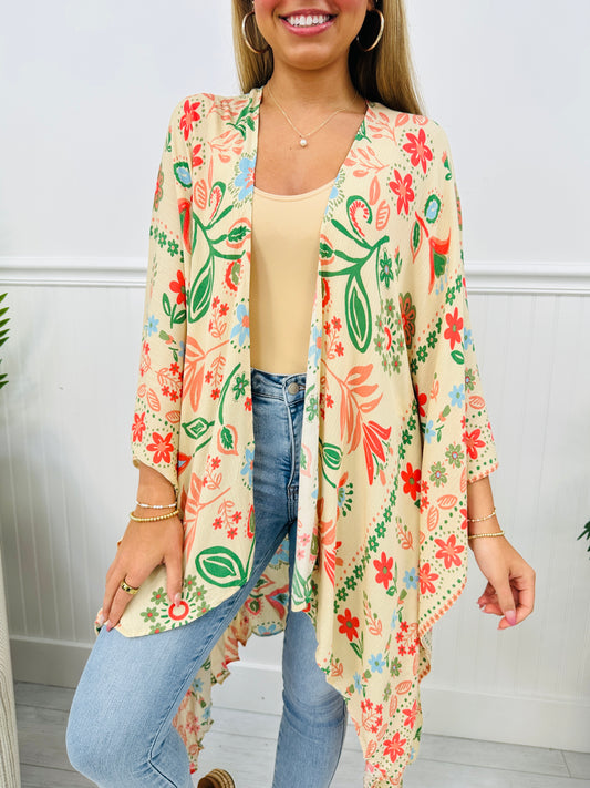 Wildflower Dream Kimono in Natural