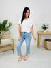 Along For The Ride Wide Leg Cropped Jeans With Tummy Control