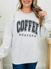 Coffee Weather Crewneck Sweatshirt in Grey