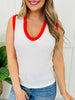 Sideline Style Tank Top In Off White