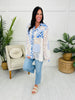 The Sweetest Stitch Shacket in Powder Blue