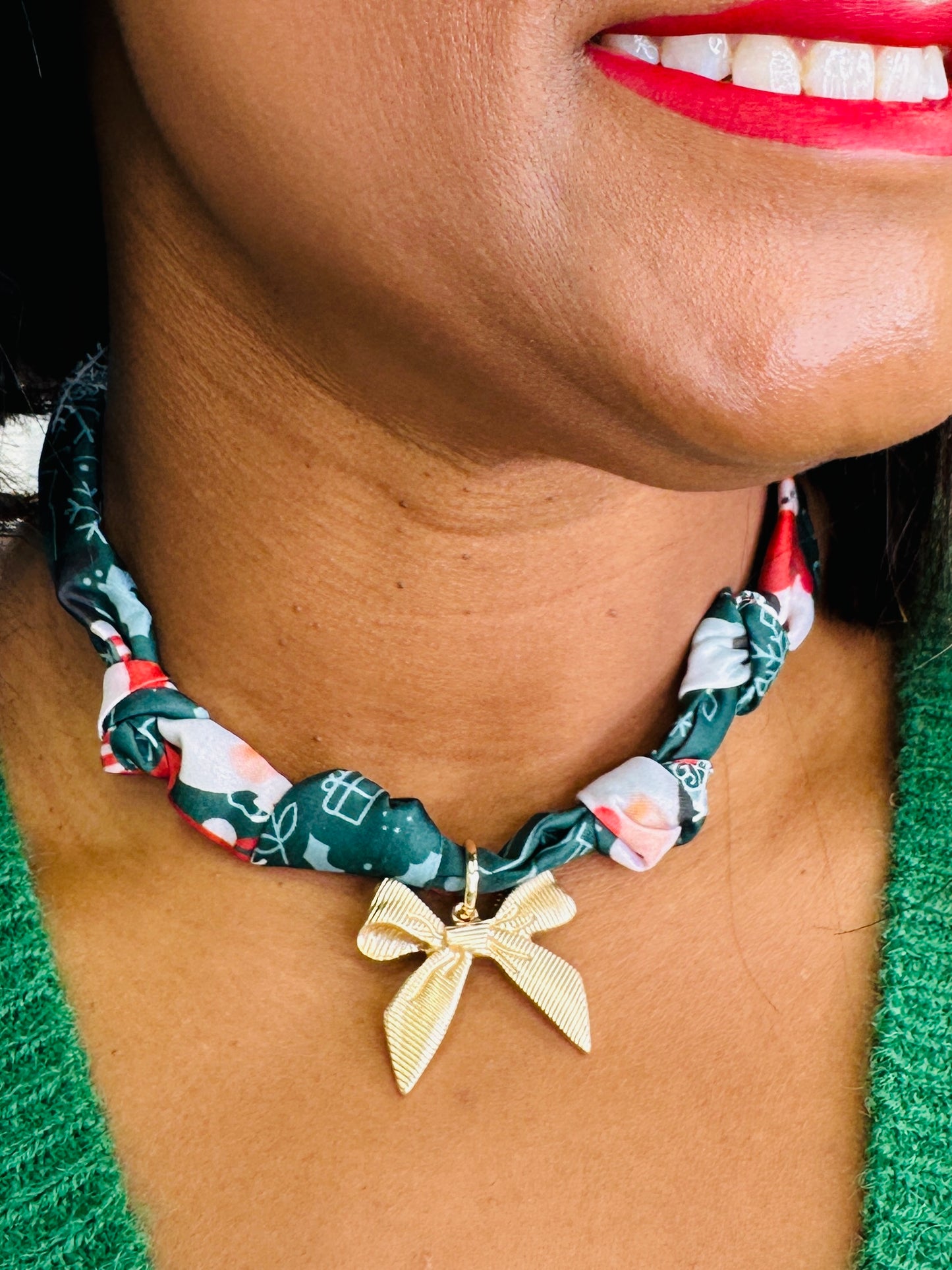 Snow Day Sparkle Scarf Necklace