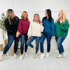 REG/CURVY MOCO Exclusive Super Snap Pullover Top- Multiple Colors!