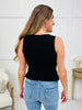 Frill Me Once Tank Top In Black