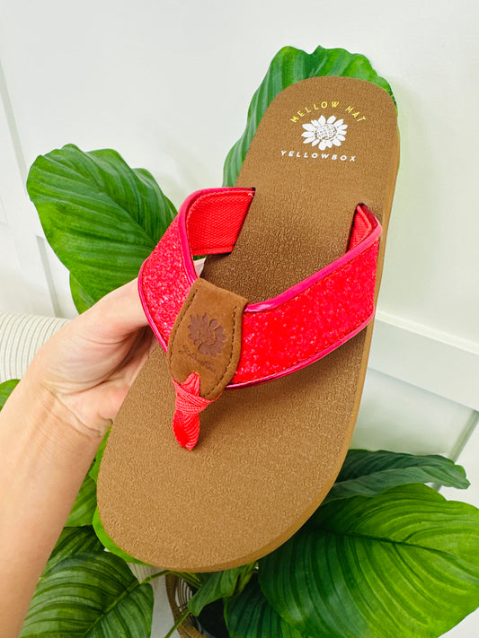Flirt in the Firelight Flip Flops In Red
