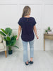 Low Key Stripe Top In Navy