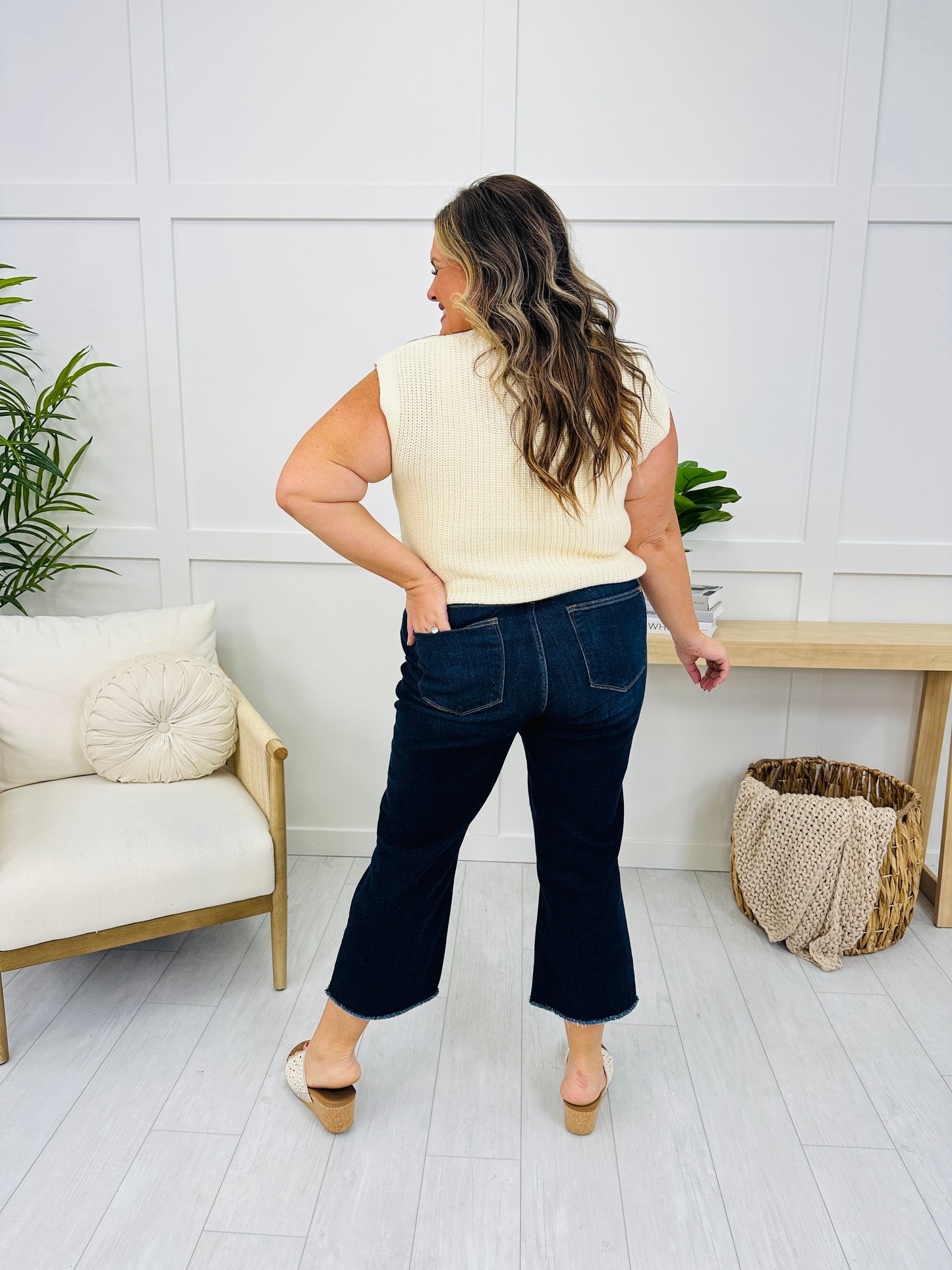 Judy Blue You Better Work It Wide Leg Jeans in Reg/Curvy