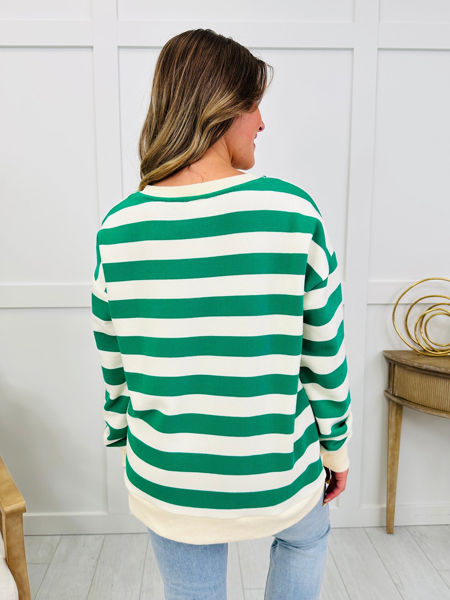 The Coastal Club Top In Kelly Green