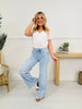 Bow Bliss Wide Leg Jeans with Tummy Control