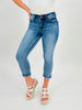 Restock! Judy Blue REG/CURVY Go Against The Grain Capri Jeans