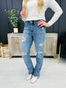 Judy Blue REG/CURVY Get Something Straight Mid Rise Jeans