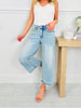 Judy Blue Just in Time Wide Leg Cropped Jeans