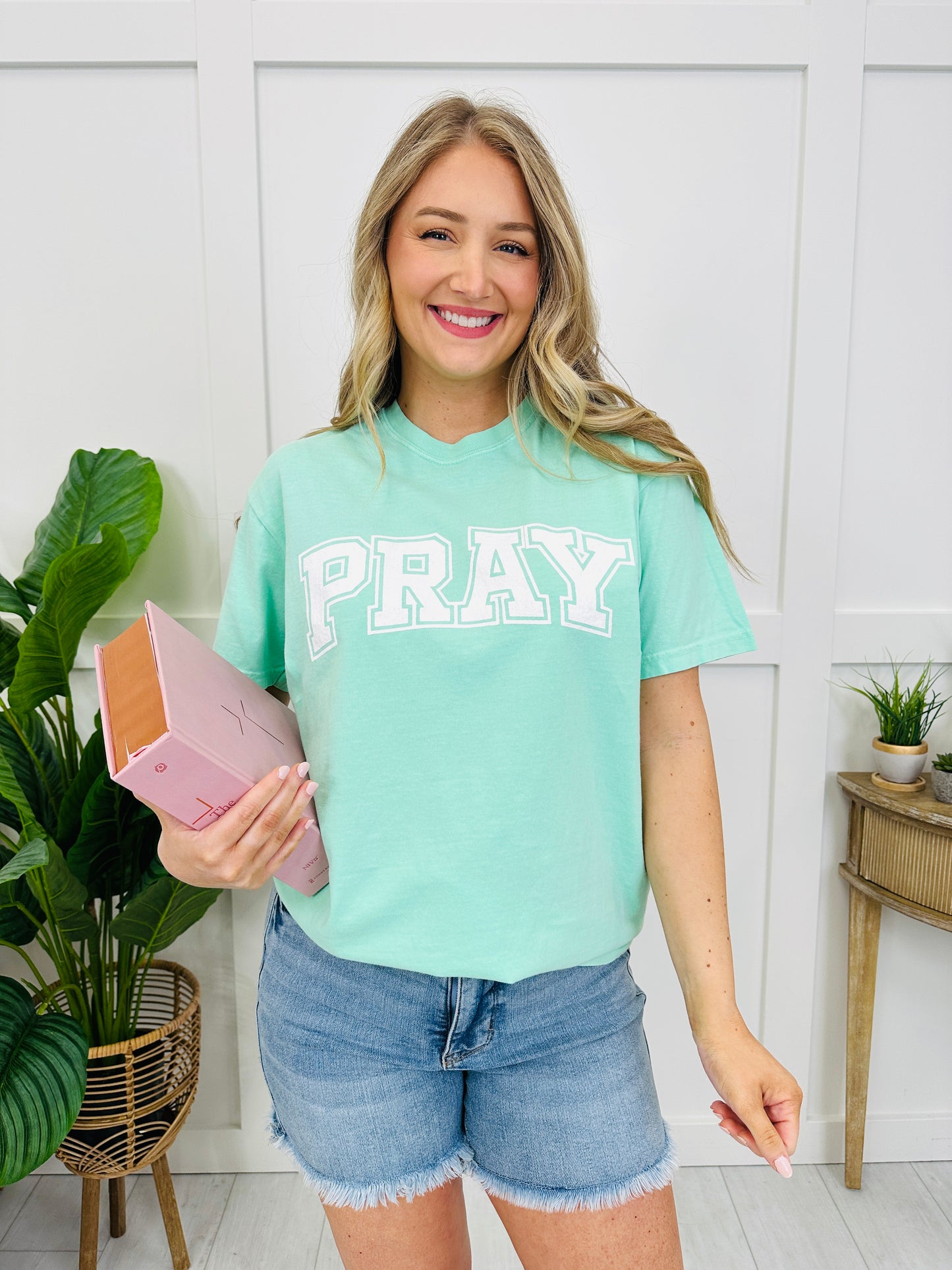Pray Graphic Tee in Multiple Colors