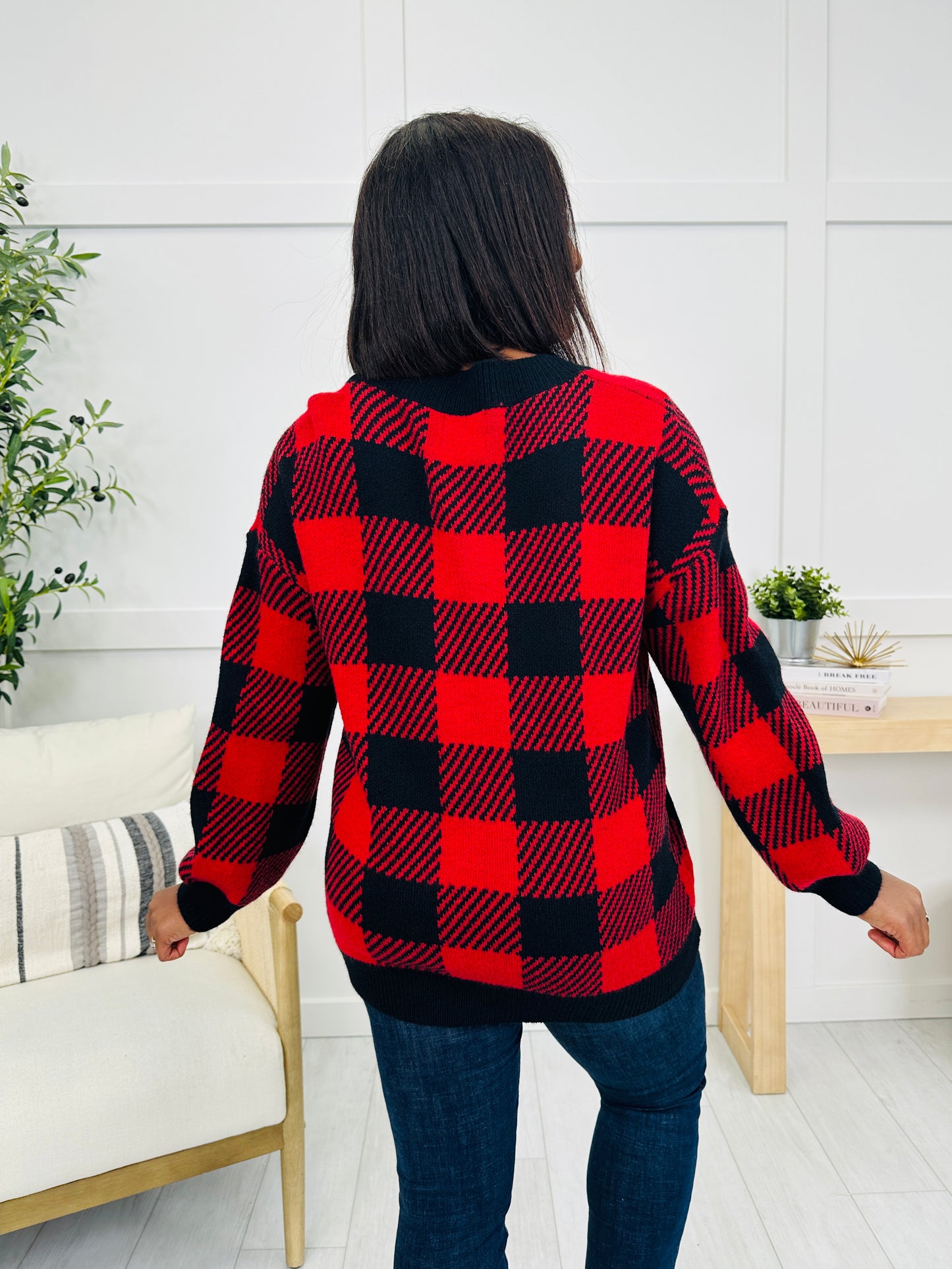 Midnight Grid Sweater