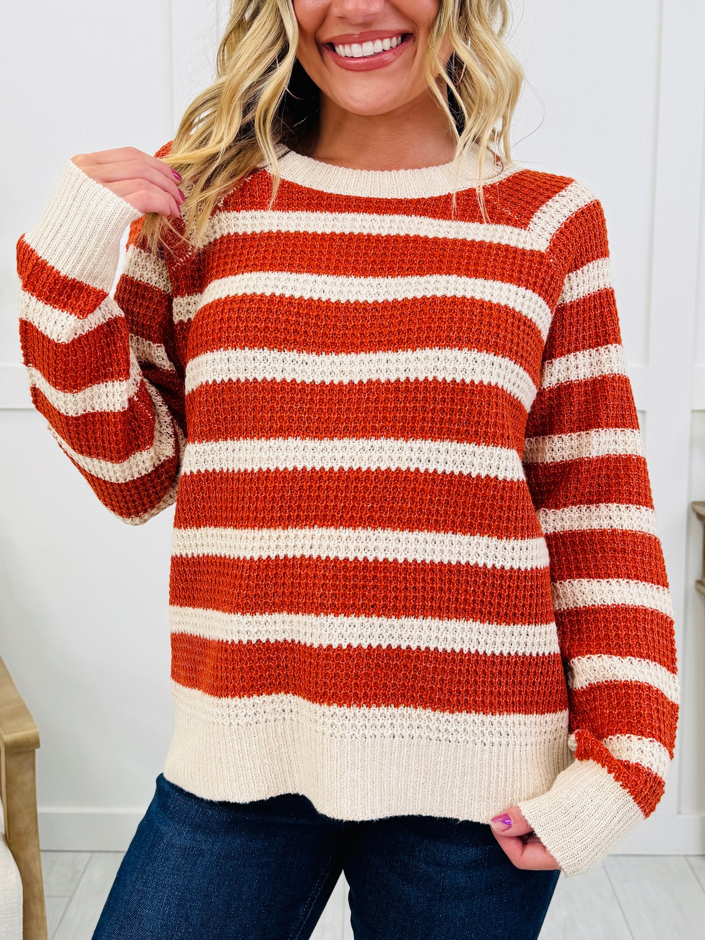 Autumn Avenue Sweater In Rust