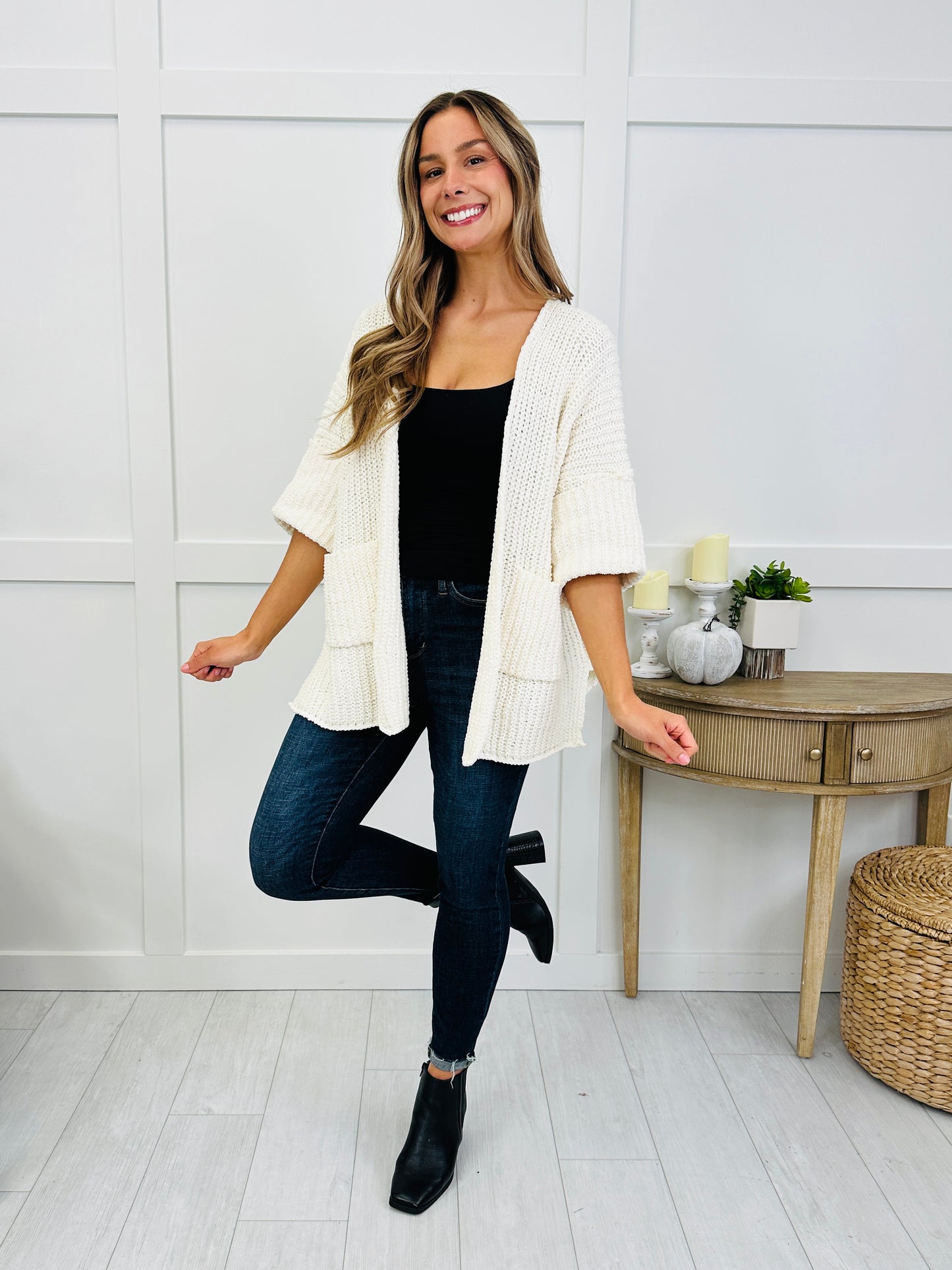 Morning Dew Cardigan In Cream
