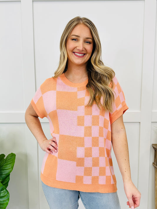 Pop Art Knit Top In Mango