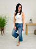 Top Of The Crop Tummy Control Wide Leg Cropped Jeans