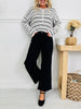 Black To Basics Tummy Control Cropped Wide Jeans In Multiple Inseams