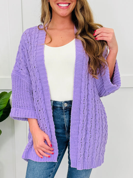 Cuddle Culture Cardigan in Lilac