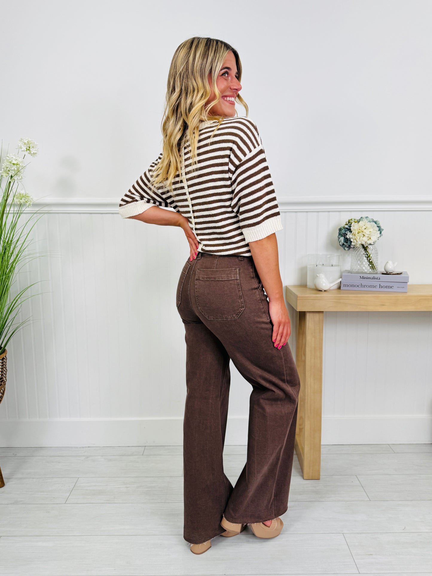 Judy Blue Box of Chocolates Retro Wide Jeans