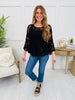 Sunflower Stitch Top In Black